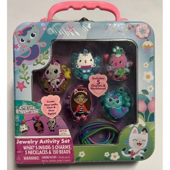 Gabby's Dollhouse Jewelry Activity Set in Tin Case - Picture 1 of 7